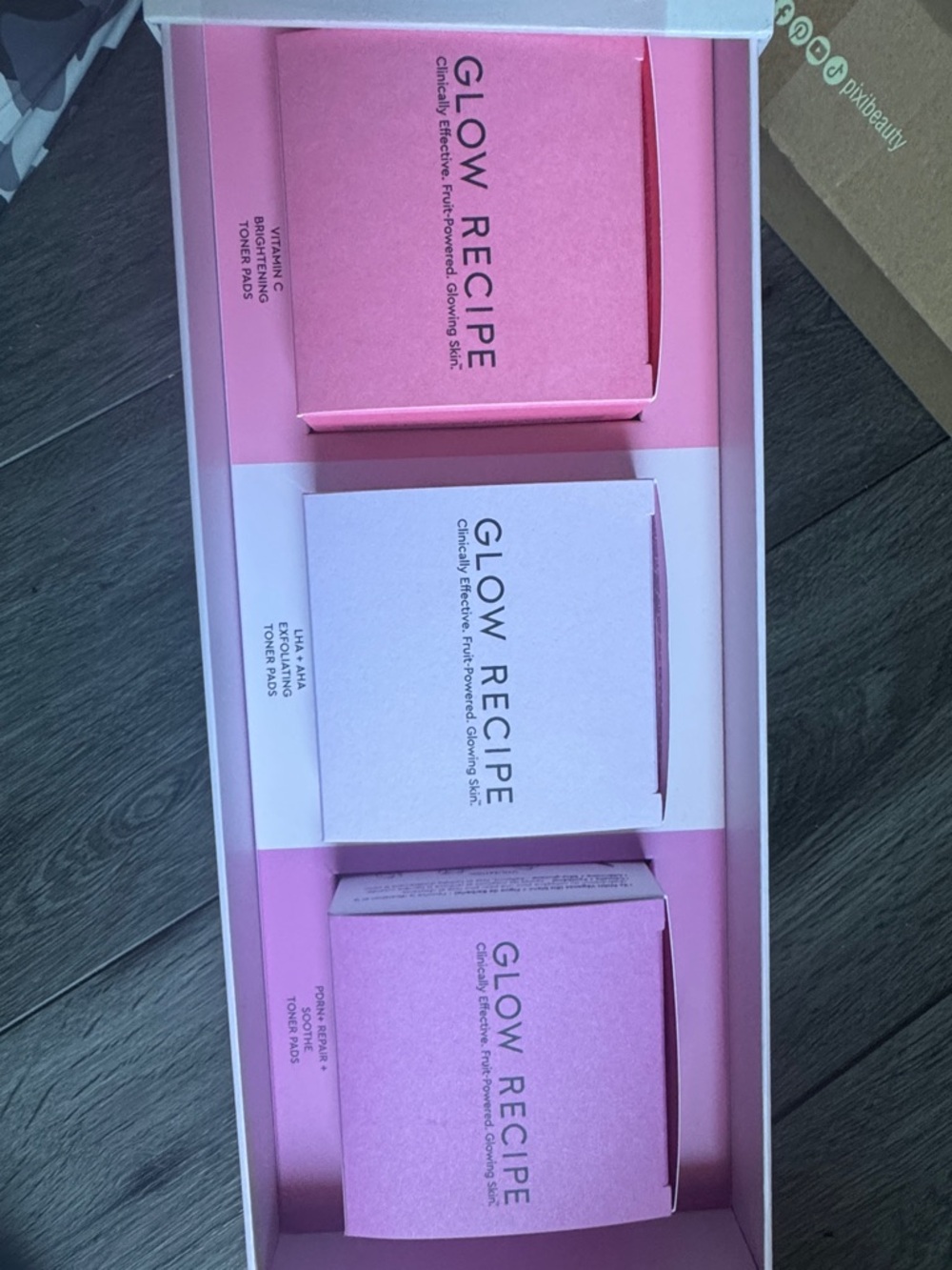 Glow Recipe Pastel Pink and Light Pink Skincare Trio Gift Box